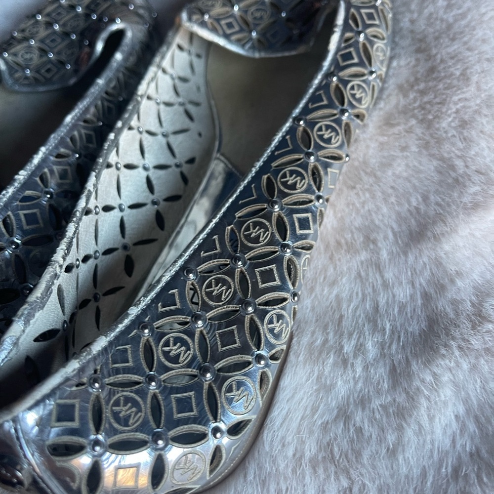 Michael Kors Silver Patterned Flats - image 5